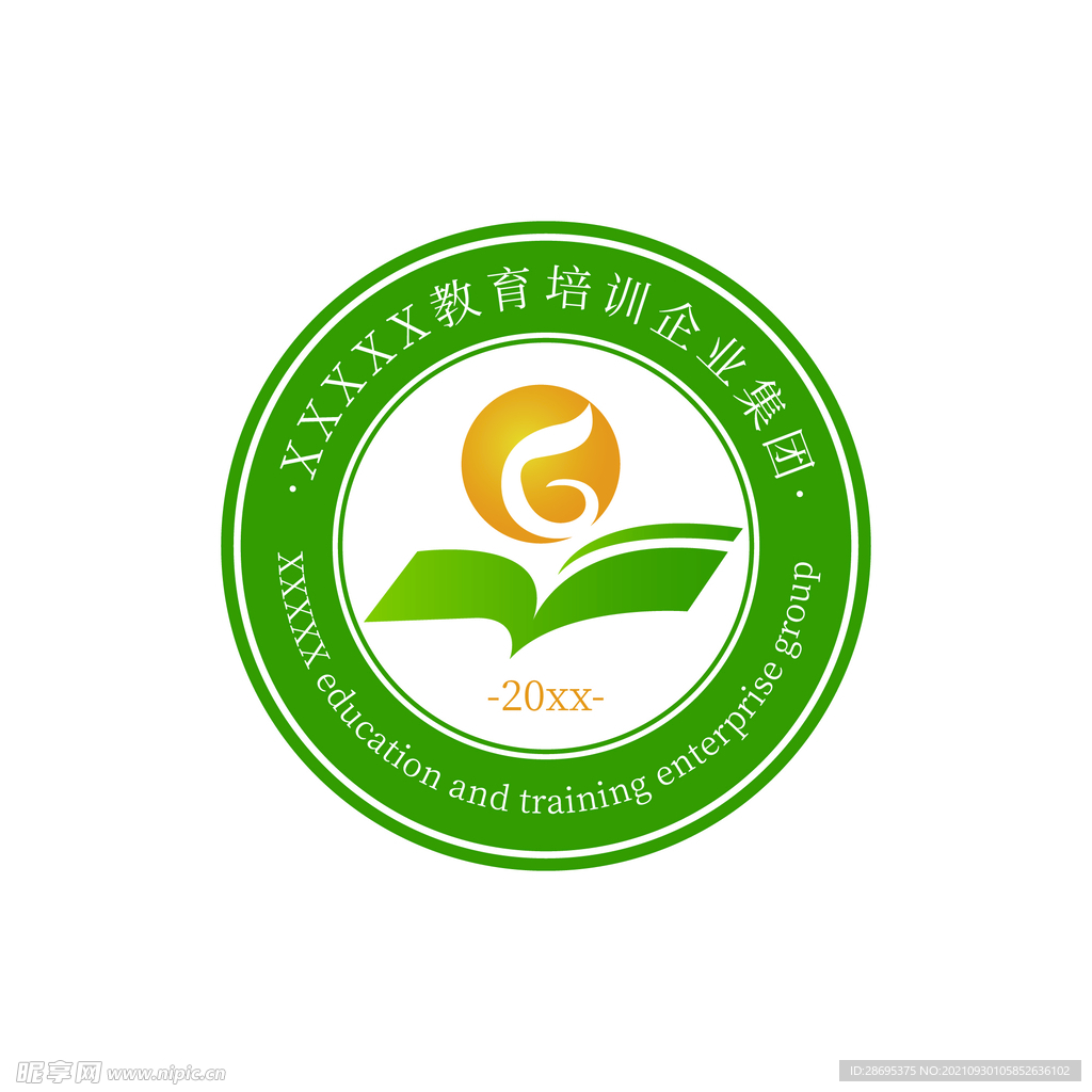 教育培训logo学校校徽班徽