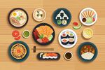日式美食矢量图