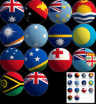 澳洲(大洋洲)各国国旗球