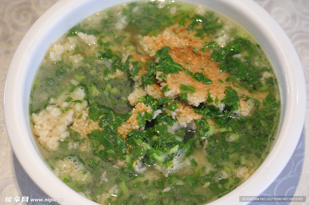 青菜煮鍋巴