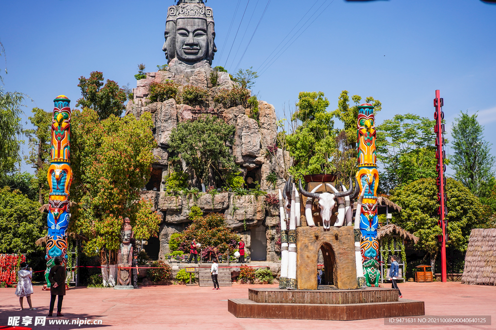 炭河千古情景区建筑