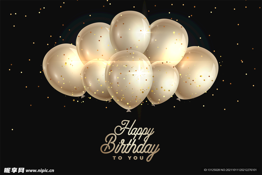 生日背景节日气球