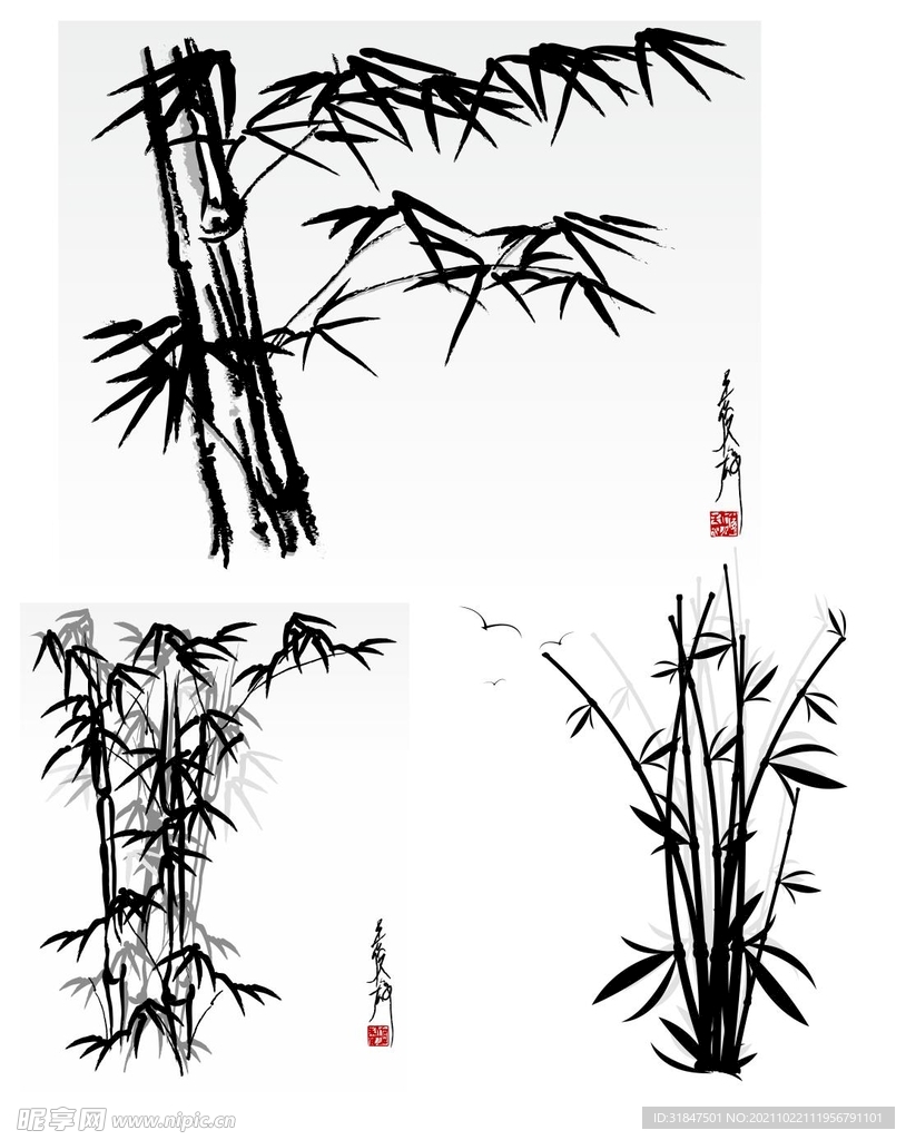 竹子矢量