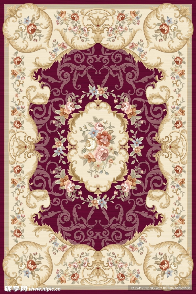 欧式花纹地毯