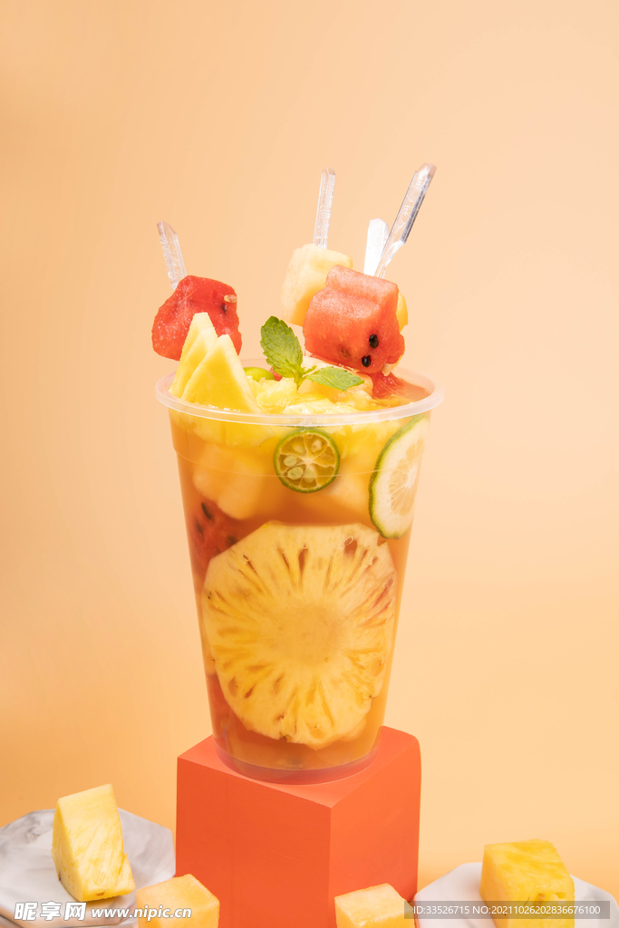 蜂蜜鳳梨串串茶