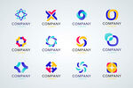 彩色公司logo