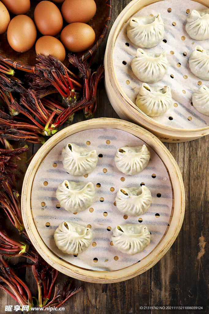 蒸餃攝影圖