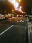 城市夕陽