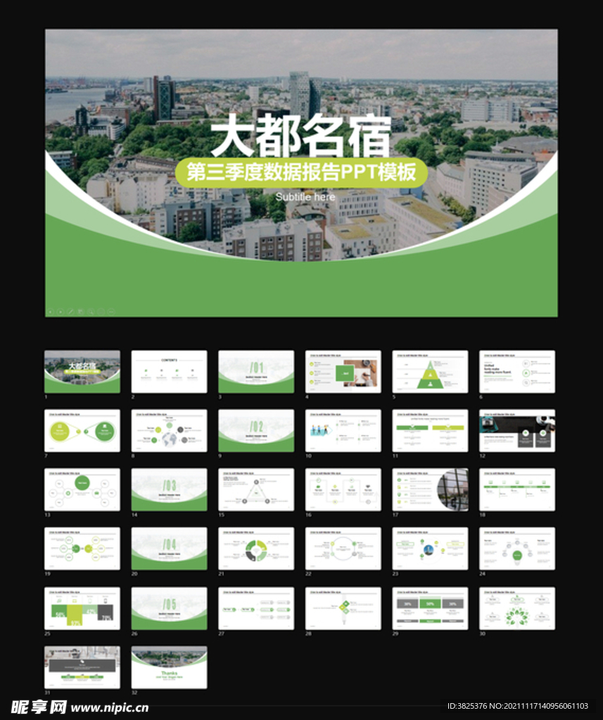 地產季度數據報告通用模板