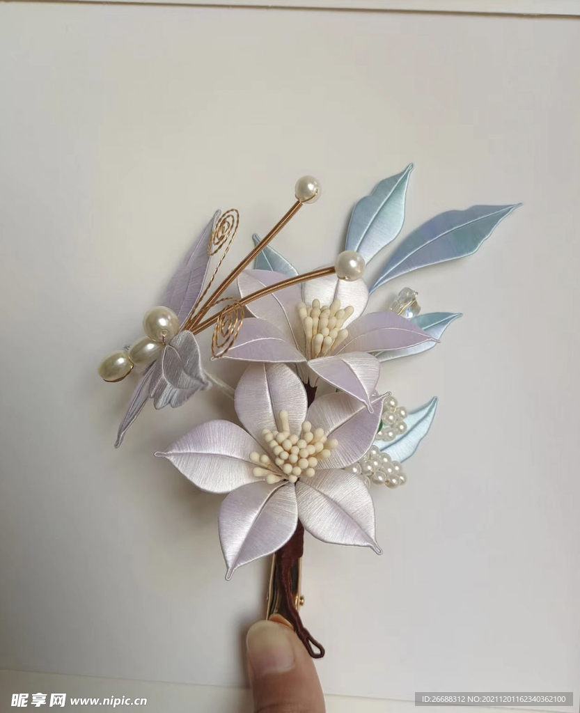 纏花漸變發(fā)夾