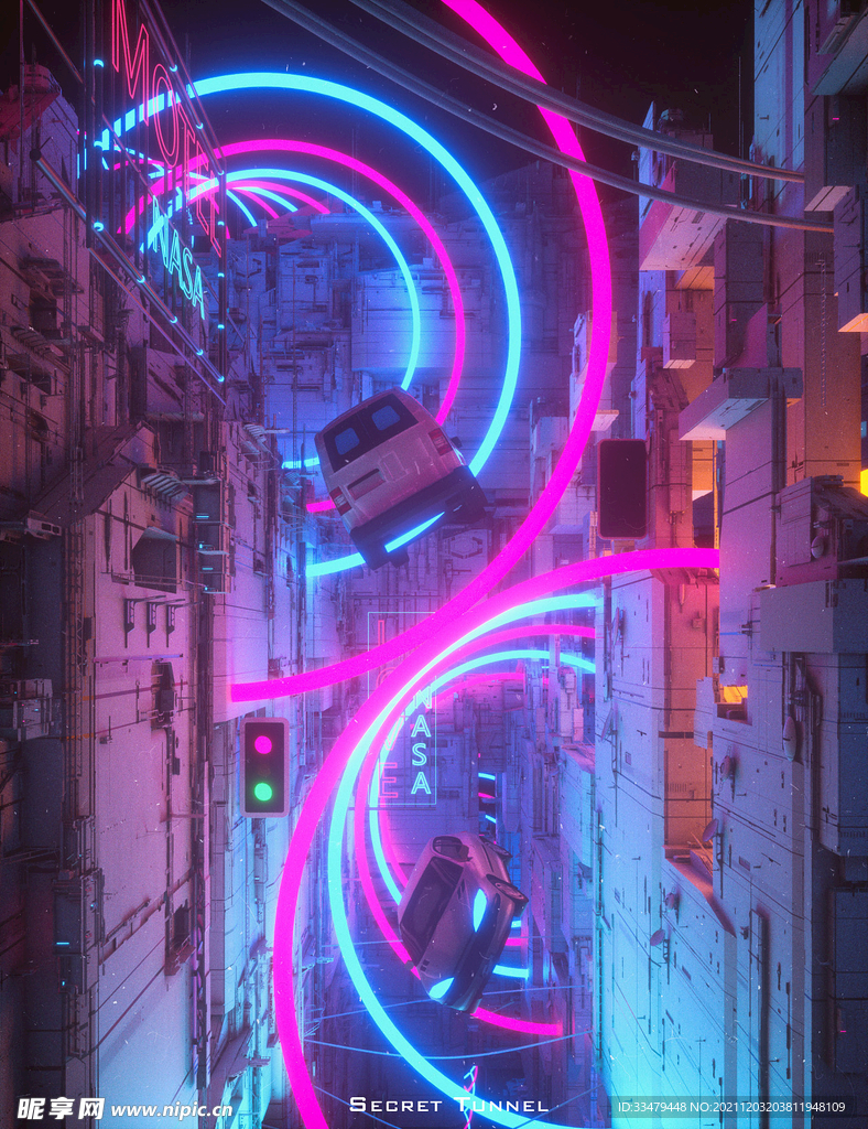 賽博朋克背景