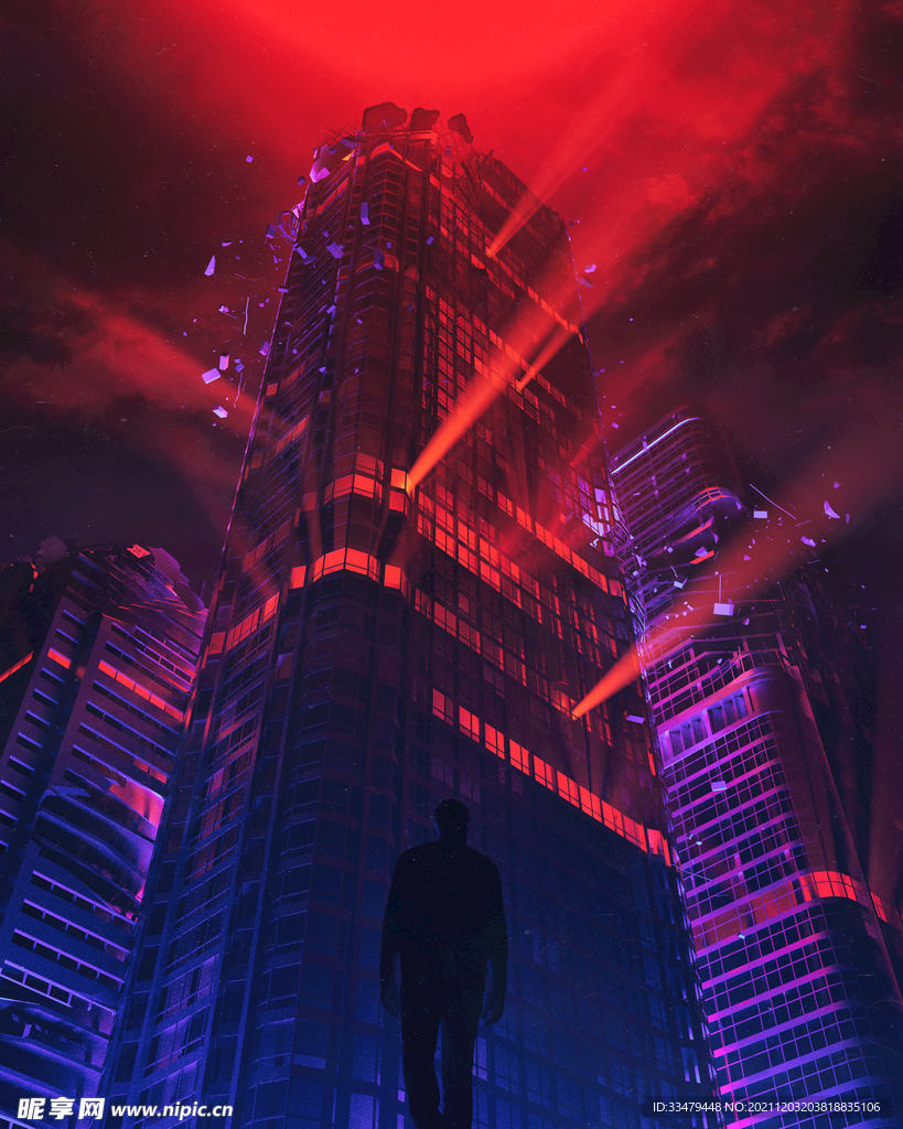 賽博朋克背景