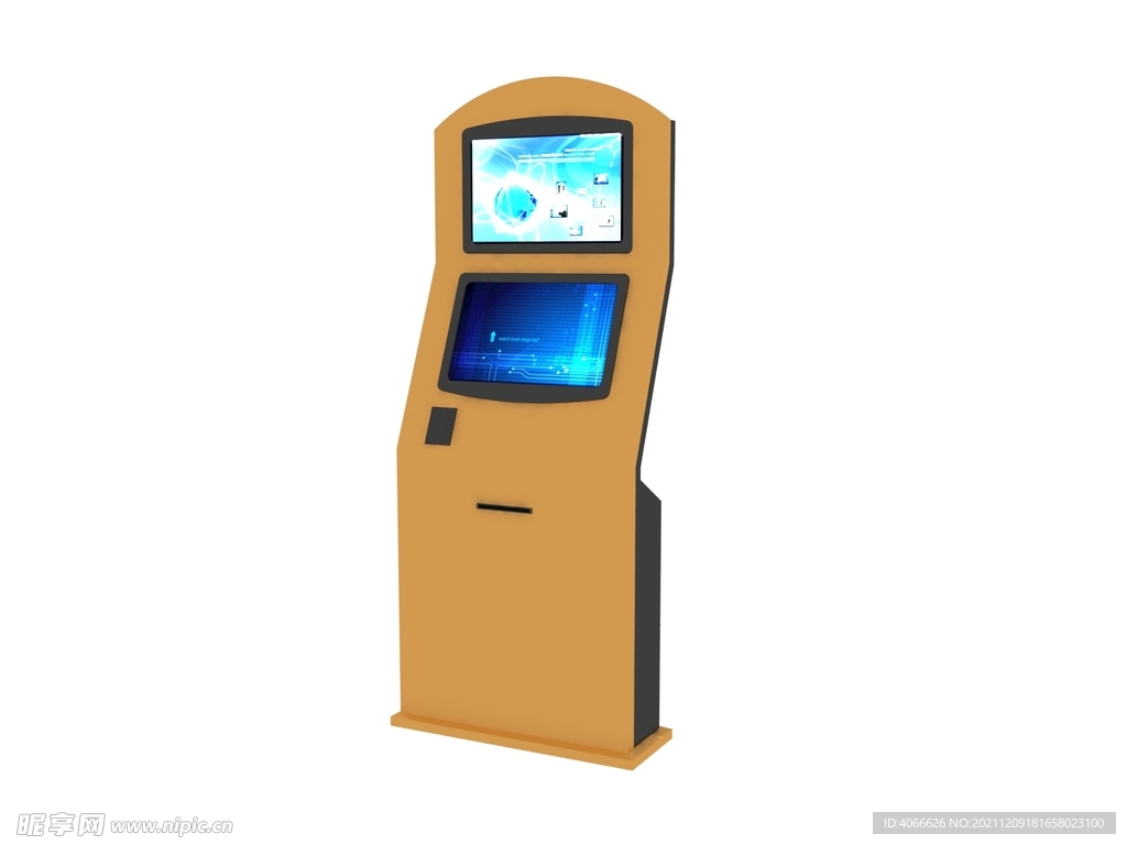 觸摸自助機3d模型