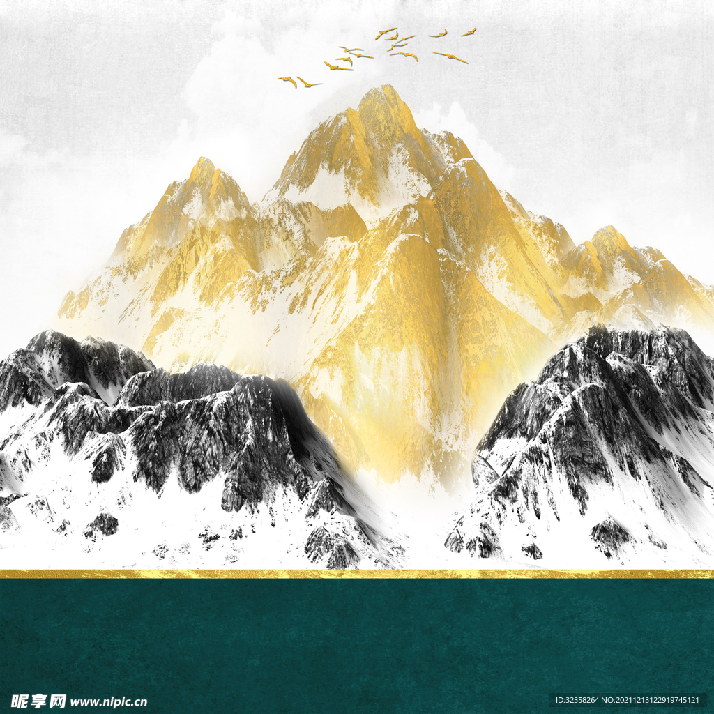 金色山峰 