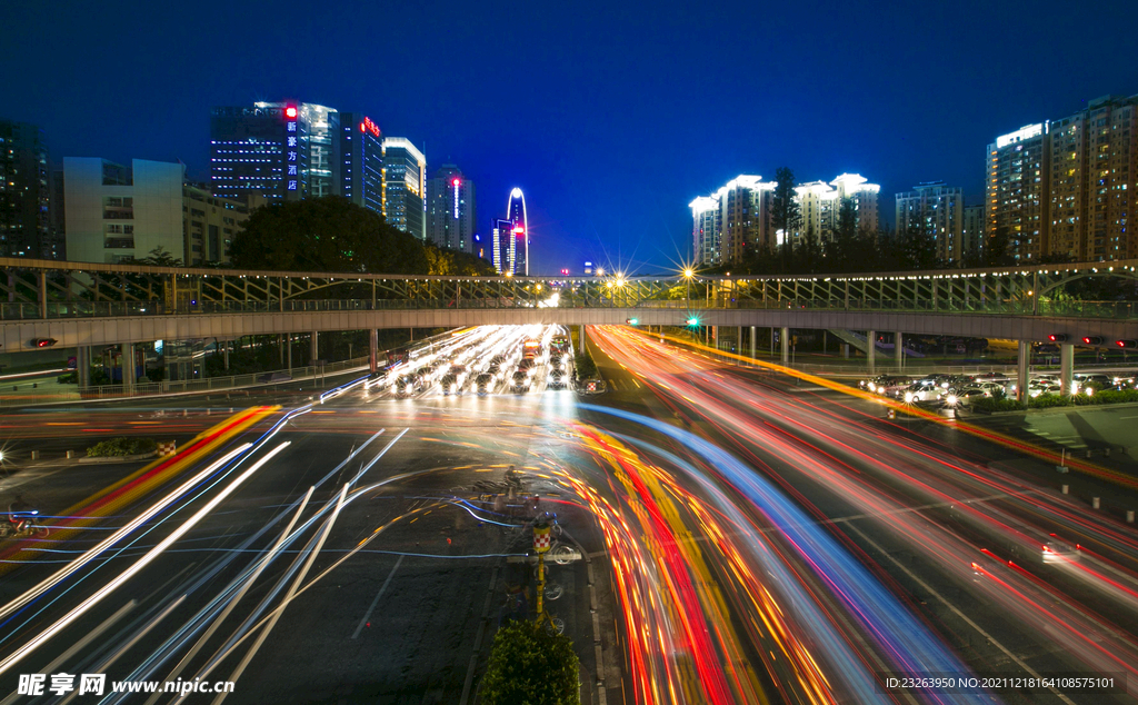 城市夜景圖片