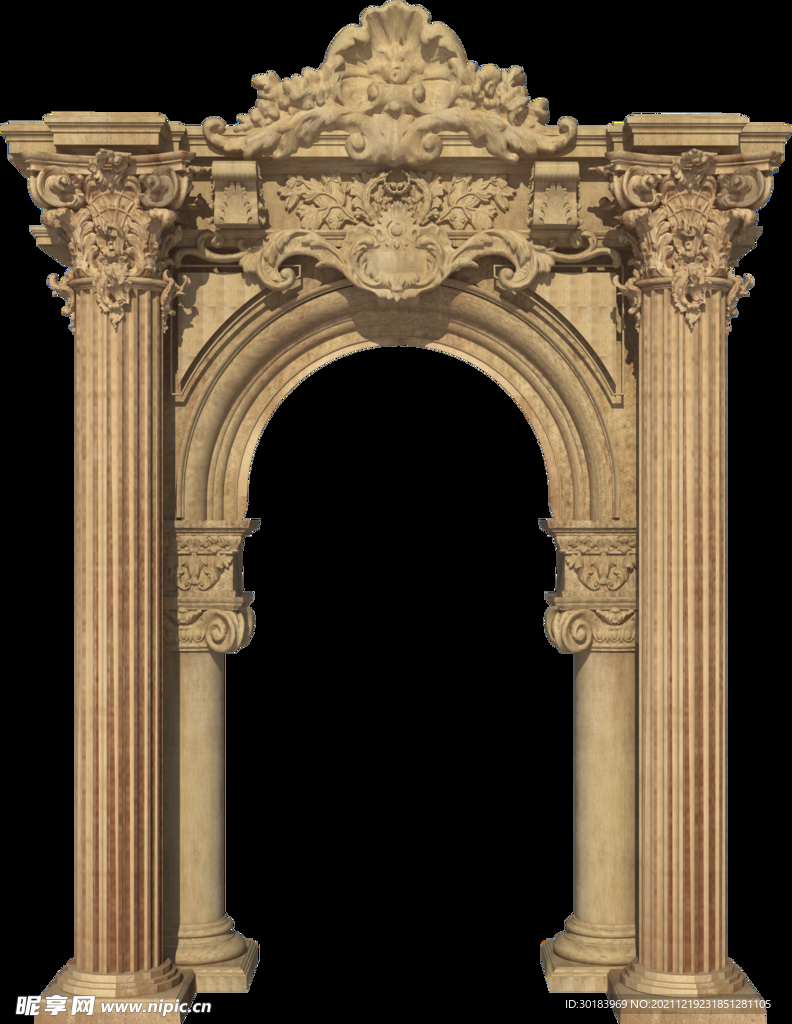 欧式拱门 婚礼拱门 罗马柱 