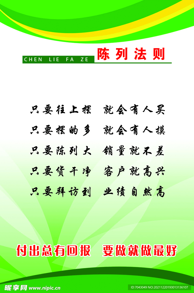 陳列法則