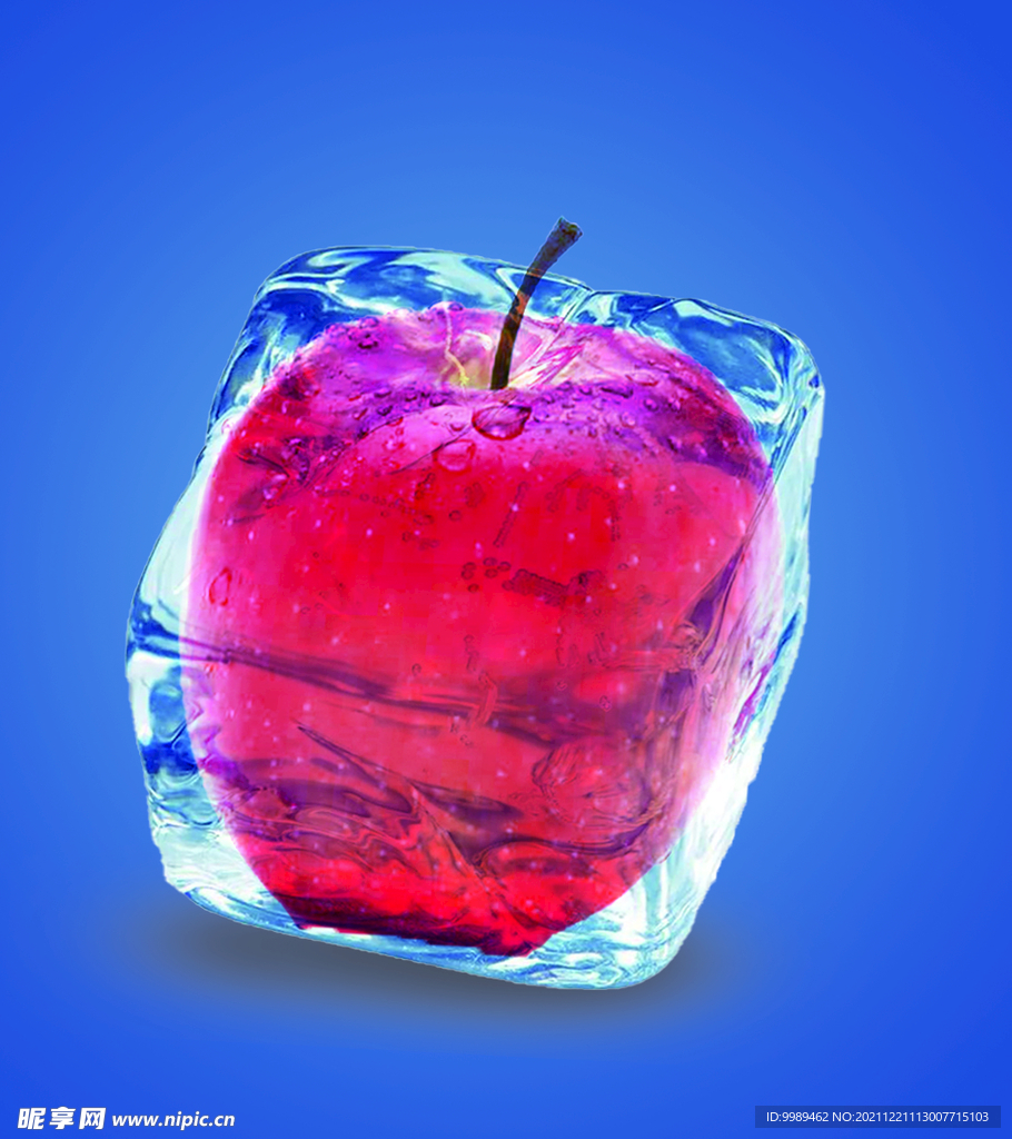 冰块苹果