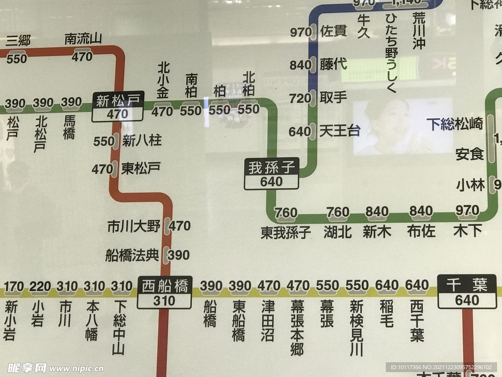 日本东京地铁线路实景城市风光照