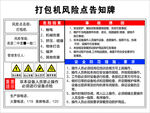 打包机风险点告知牌