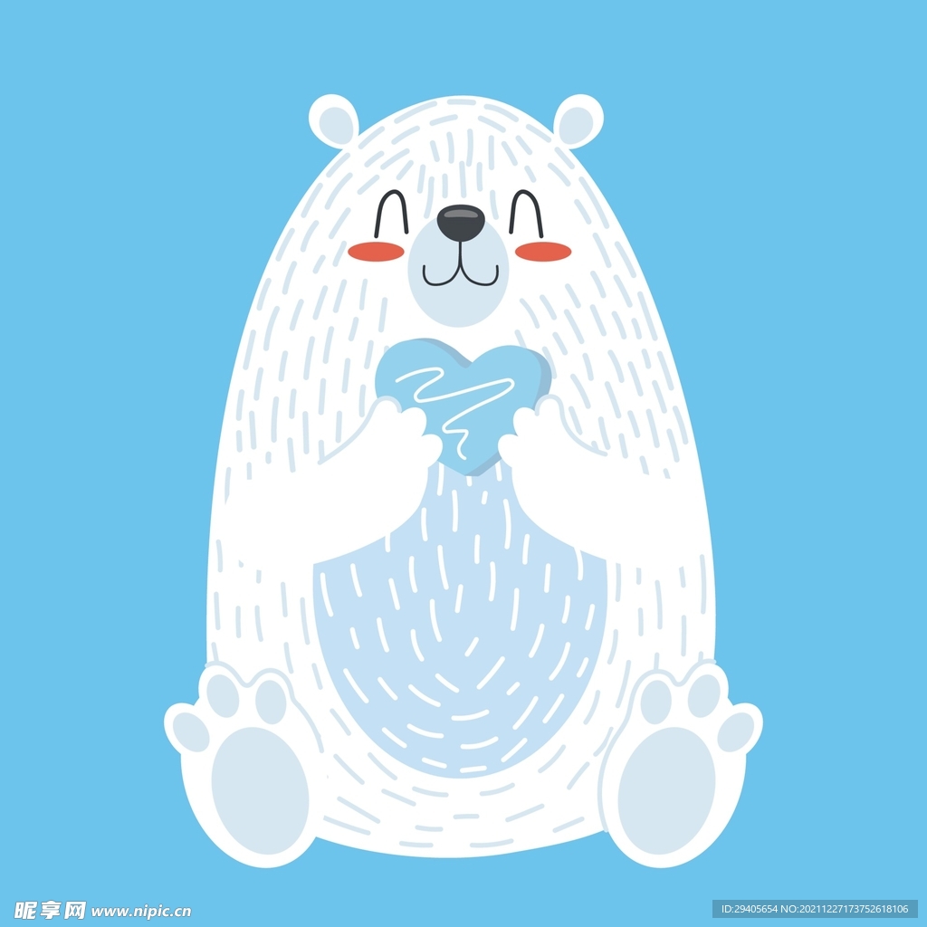 手繪卡通熊