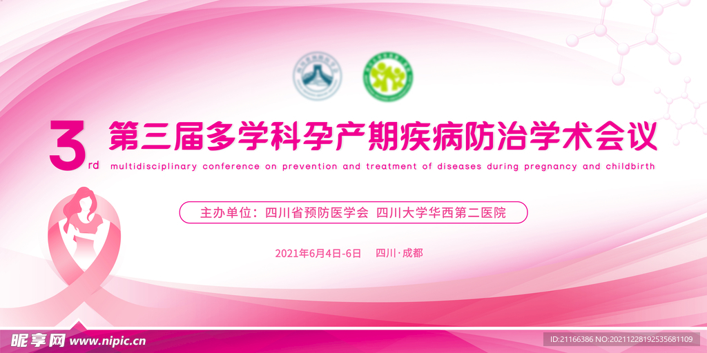 孕产期疾病防治学术会议背景板