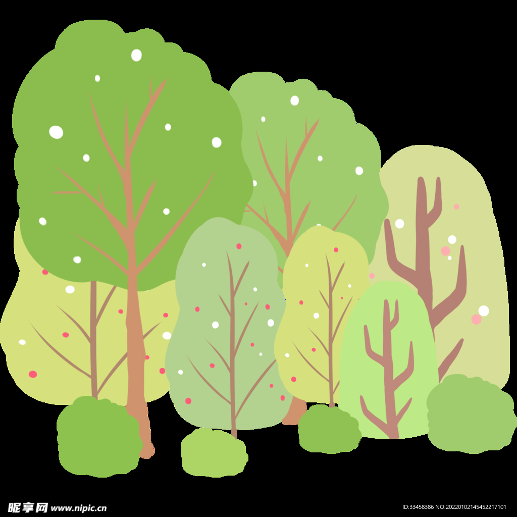 春天春季手繪