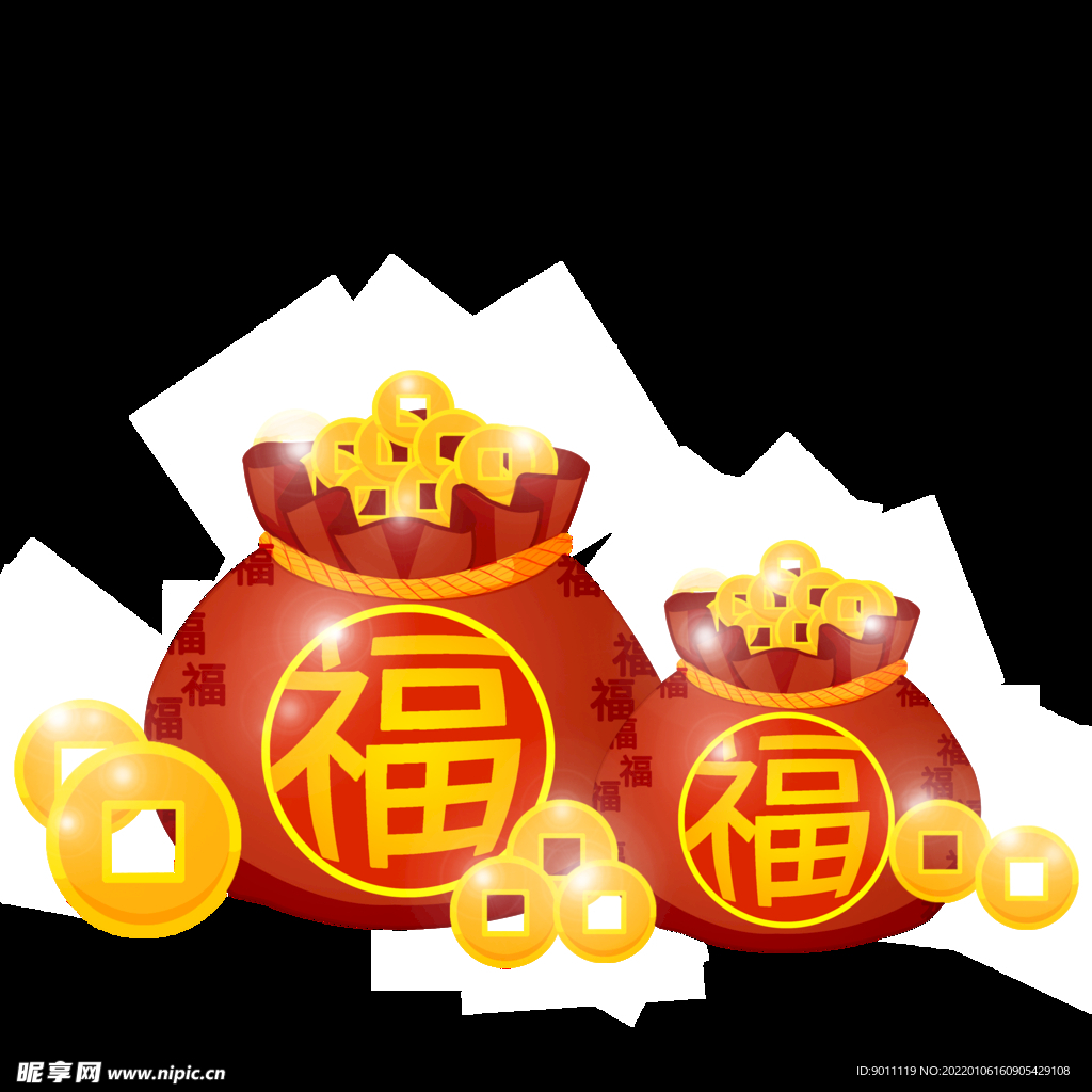春节 福袋 喜庆 新年