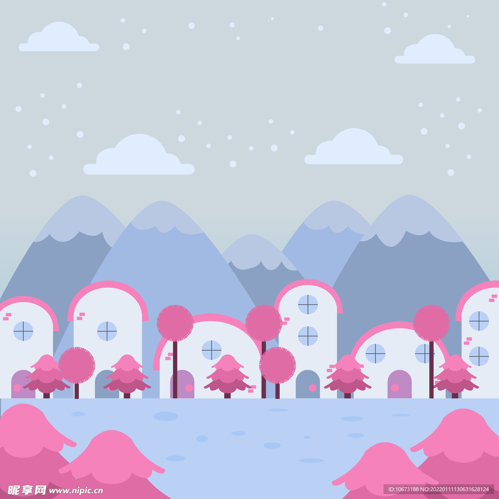冬天背景 