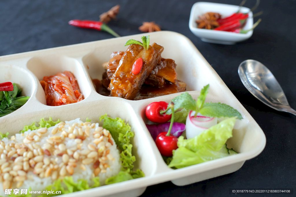 蜜汁排骨松香飯