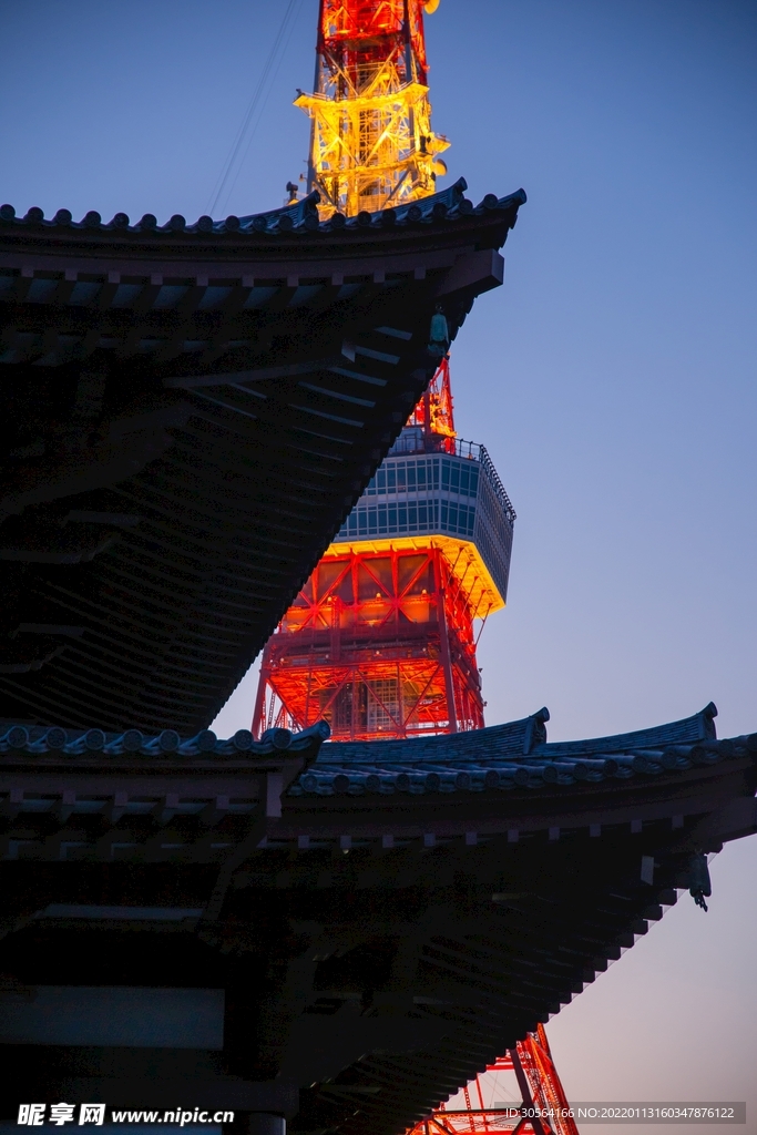 復(fù)古建筑寺廟背景素材