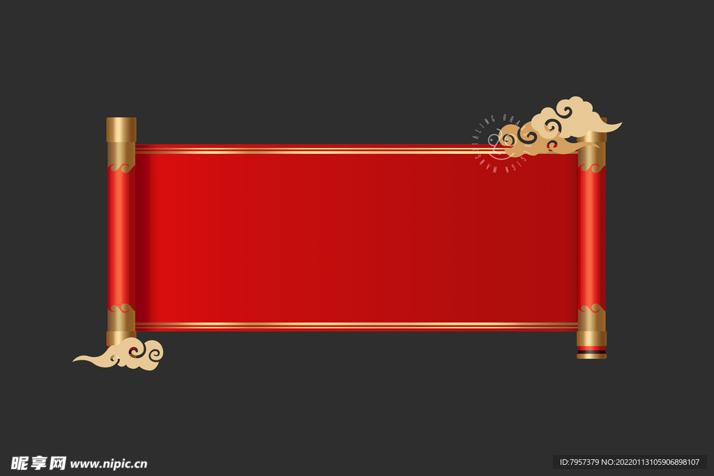 中國(guó)風(fēng)卷軸