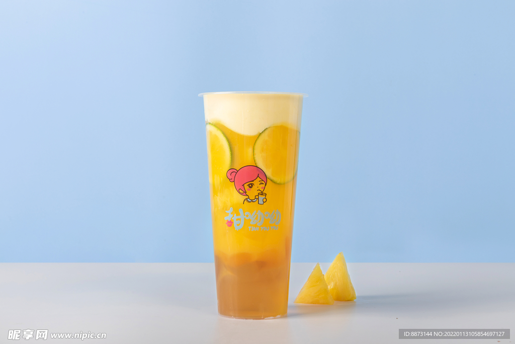 鳳梨甜橙果蓋