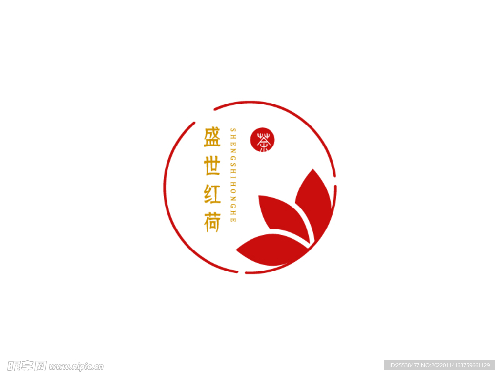 荷花荷叶文艺范logo