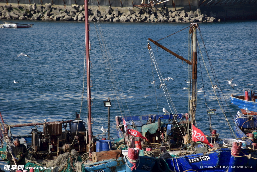渔人码头港口渔船海港海湾渔港