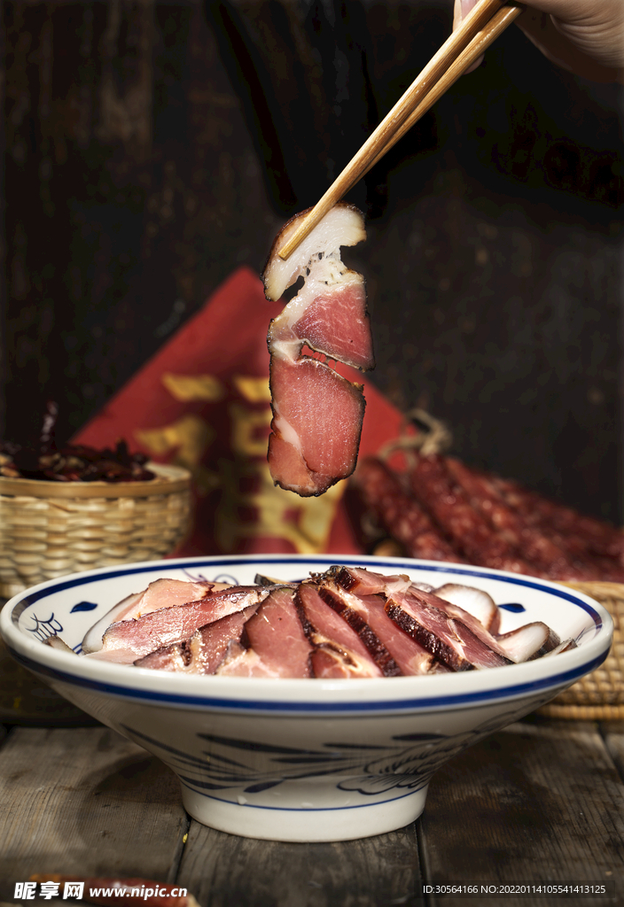 臘肉臘腸美食食材素材