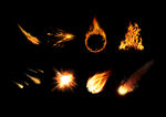 火焰火圈流星爆炸