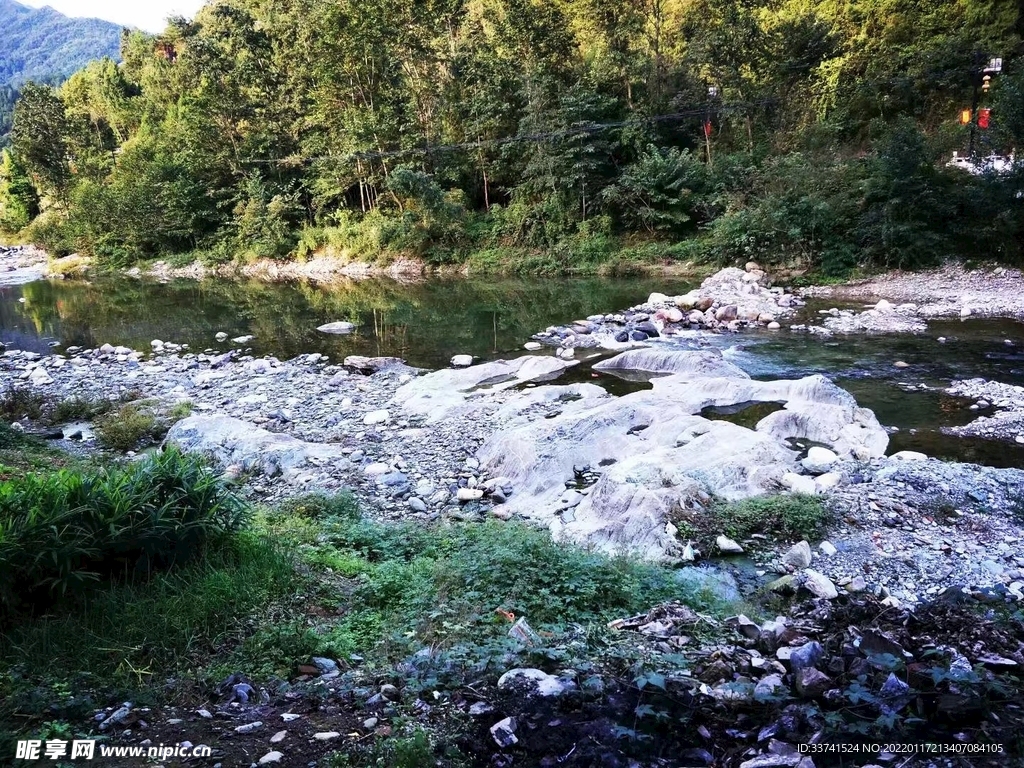 小溪  山水