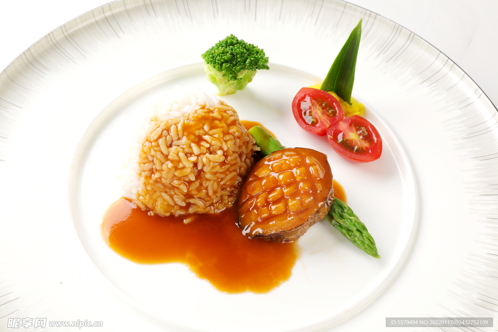 鮮鮑魚仔撈飯