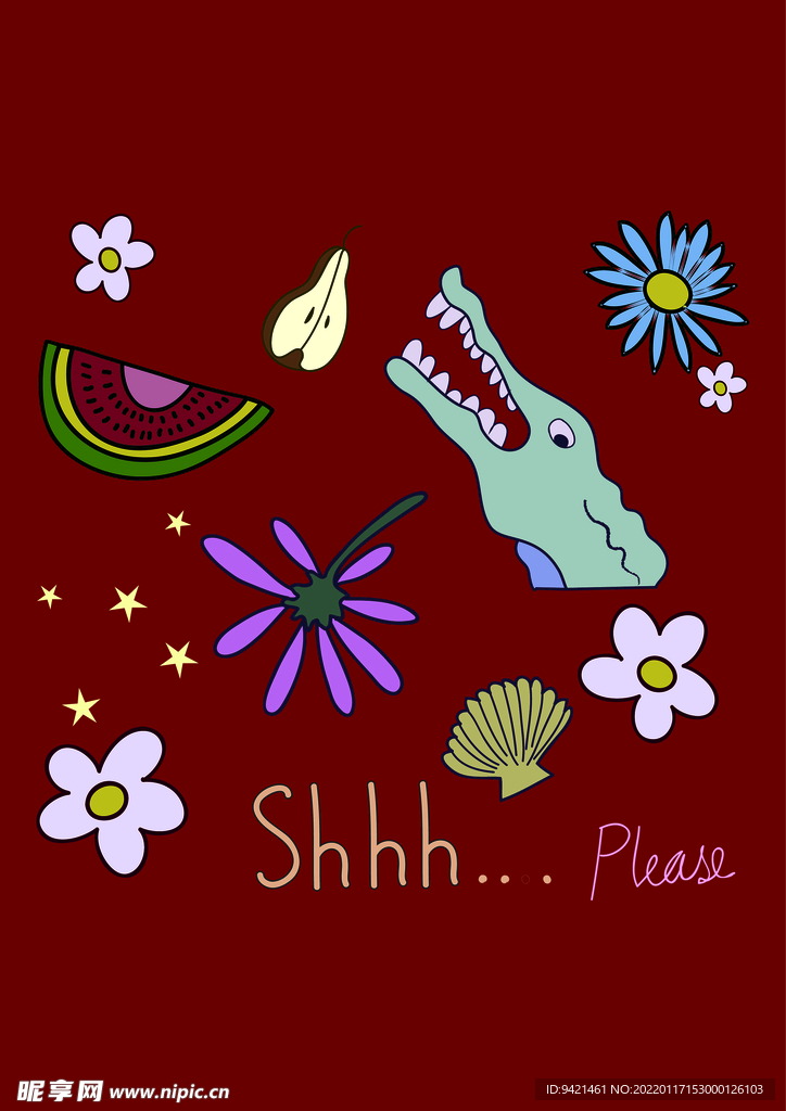 鱷魚插畫