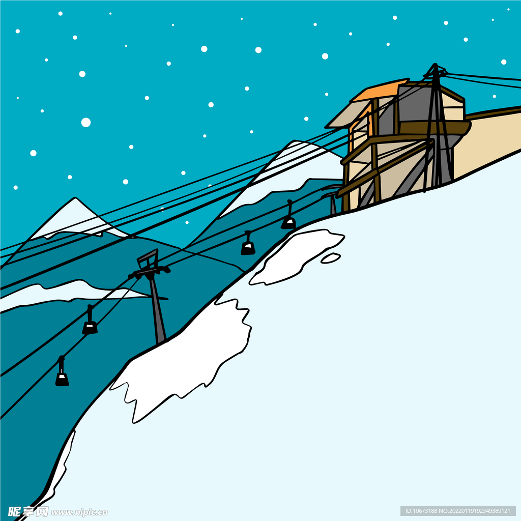 滑雪場(chǎng)背景