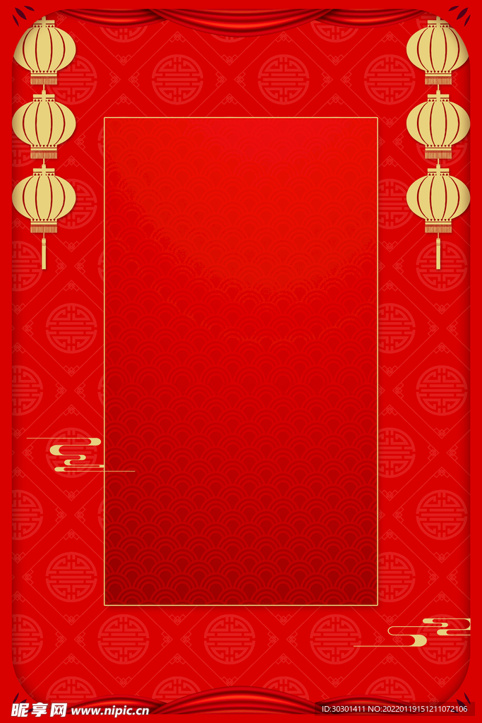 红色新年春节海报背景
