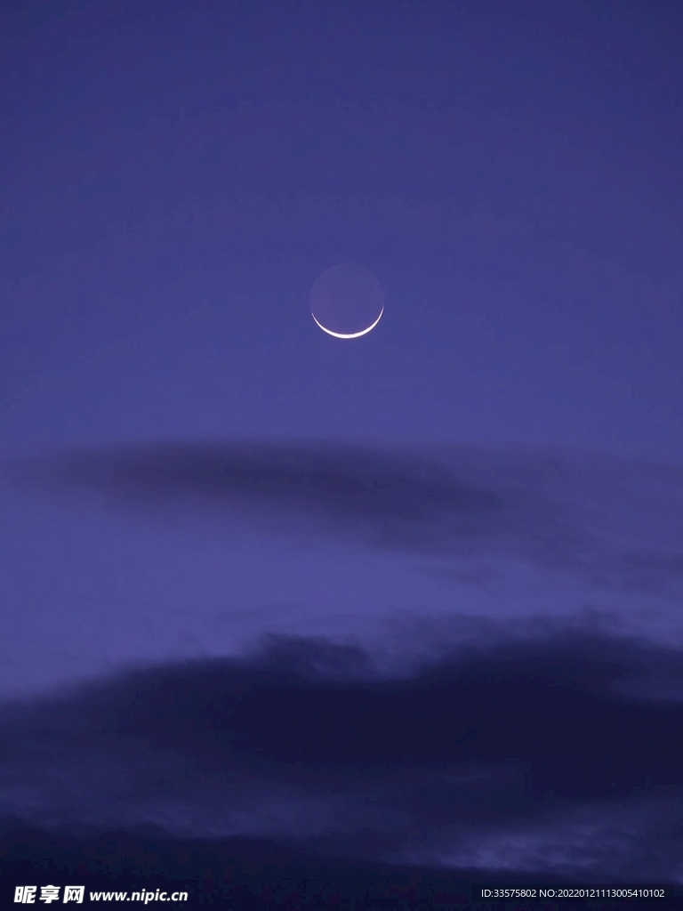 夜晚月亮背景圖