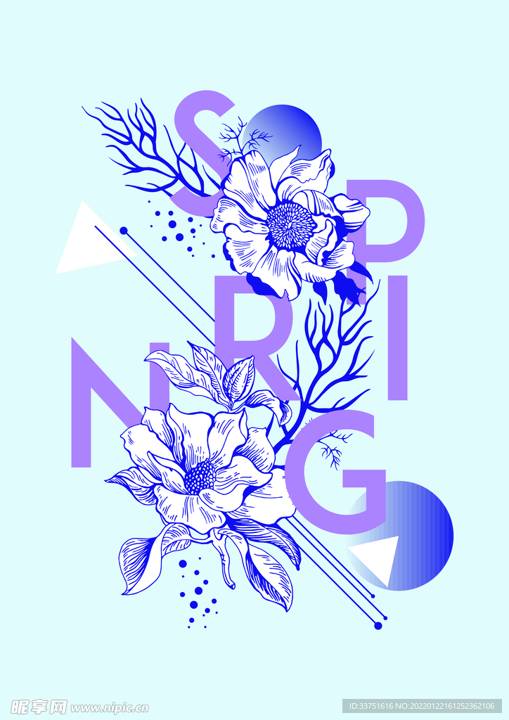 字母花卉