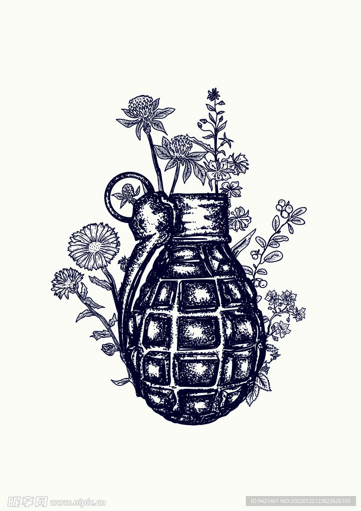 線條植物