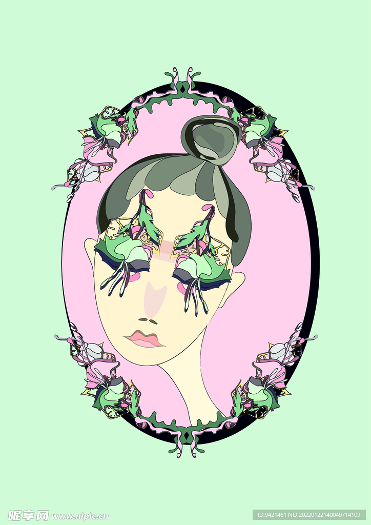 女孩插畫