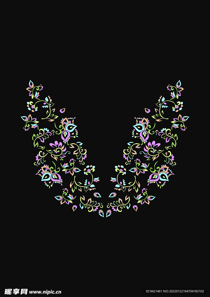繡花花卉