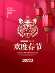 2022虎年新年欢度春节宣传海
