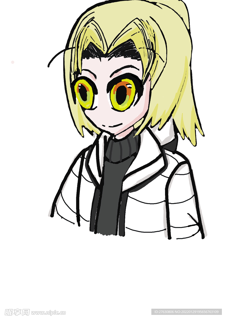 日系人物卡通插畫