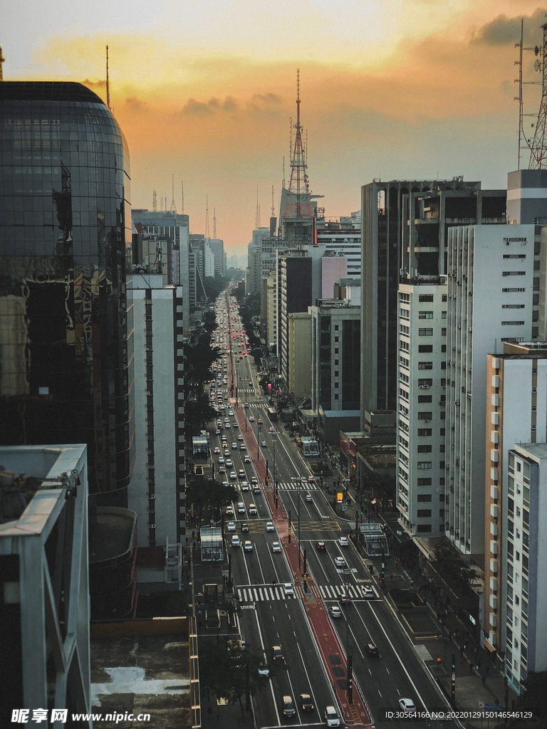 戶外城市建筑空間背景素材